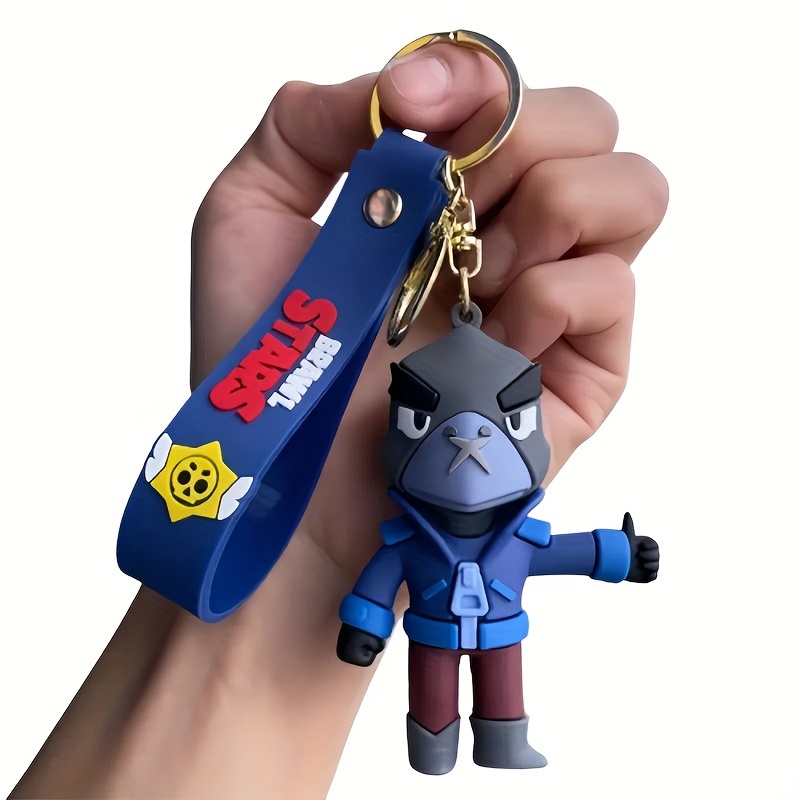 

1pc Cartoon Keychain Hanging Pvc Material With Anime Theme And Lobster Clasp For Christmas Decoration