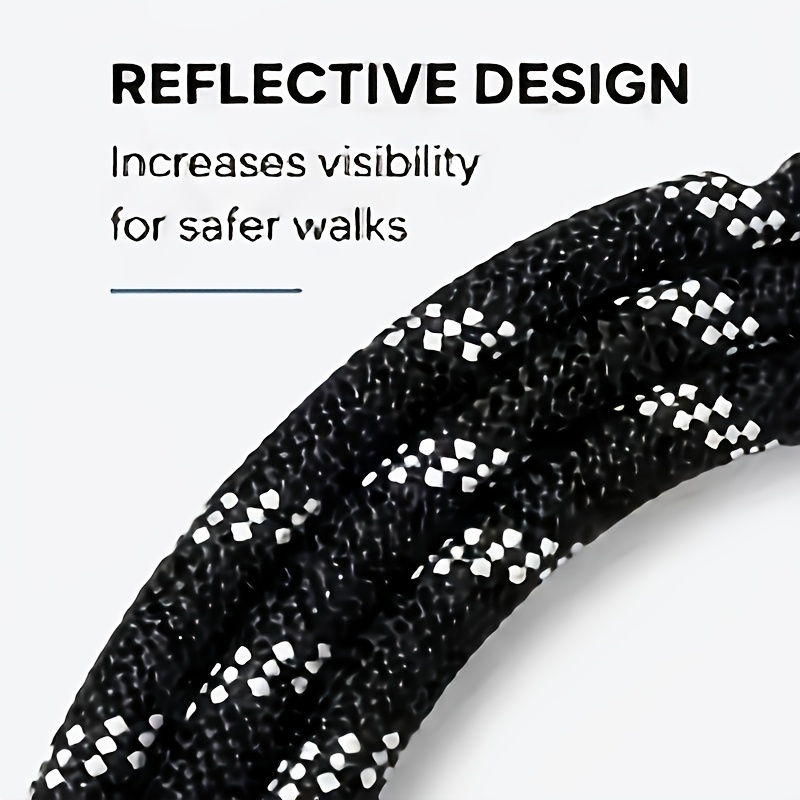 Adjustable Dog Mask and Reflective Leash Set for Training
