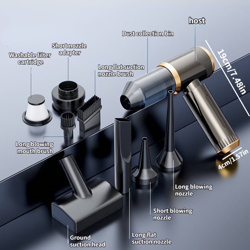 ultimate High-Power Cordless Vacuum Cleaner with 1500mAh Batteries, 3.5KPa Suction & Blower Function - Compact Design for Floors, Cars, and Computers, Vacuum Cleaner Cordless 2 ultimate High-Power Cordless Vacuum Cleaner with 1500mAh Batteries, 3.5KPa Suction & Blower Function - Compact Design for Floors, Cars, and Computers, Vacuum Cleaner Cordless - Image 2