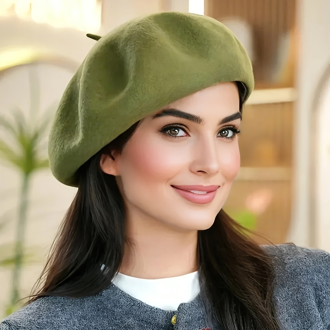 Bérets De Laine D'hiver Pour Hommes Épais Chauds Vintage Vintage Stripe