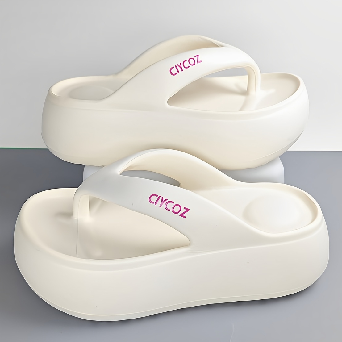 womens eva flip flops 6cm thick sole non slip anti slip sandals for   casual slip on sandals with civcoz branding eva upper sole casual footwear   eva upper sandals Product details 5