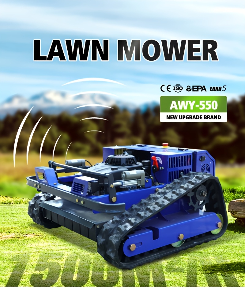 remote controlled lawn mower snow pusher all terrain self propelled robotic lawn mower outdoor tools garden tools suitable for lawn trimming in       used for winter   ce and epa certified free shipping Product details 0