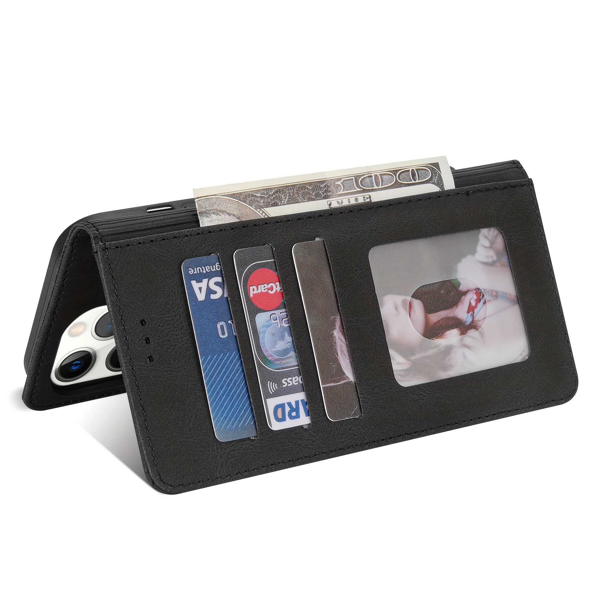 Custodia Portafoglio Per Xiaomi Redmi 13C In Pelle PU - Con Portacarte, Supporto E Chiusura Magnetica, Blu