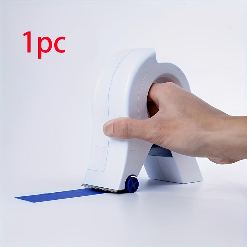 TEMU 1pc Masking Tape Dispenser, Durable Abs, Portable And Easy To Grip, Ideal For Domestic And Industrial Use, No Battery Required, Suitable For