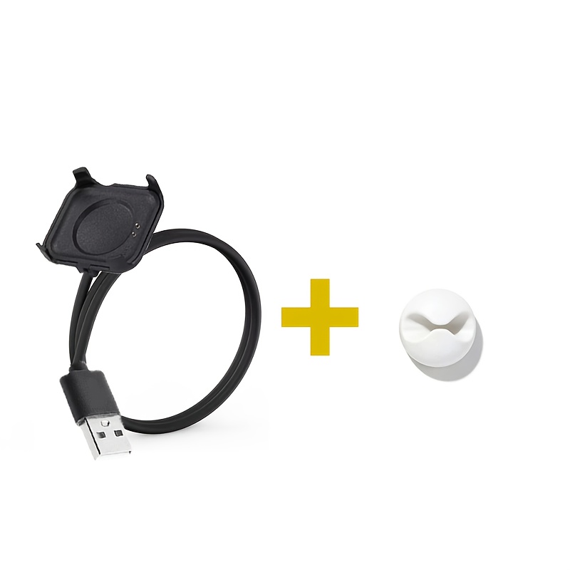TEMU 1 câble de charge pour montre connectée + 1 pince de fil, chargeur USB pour montre connectée HW22