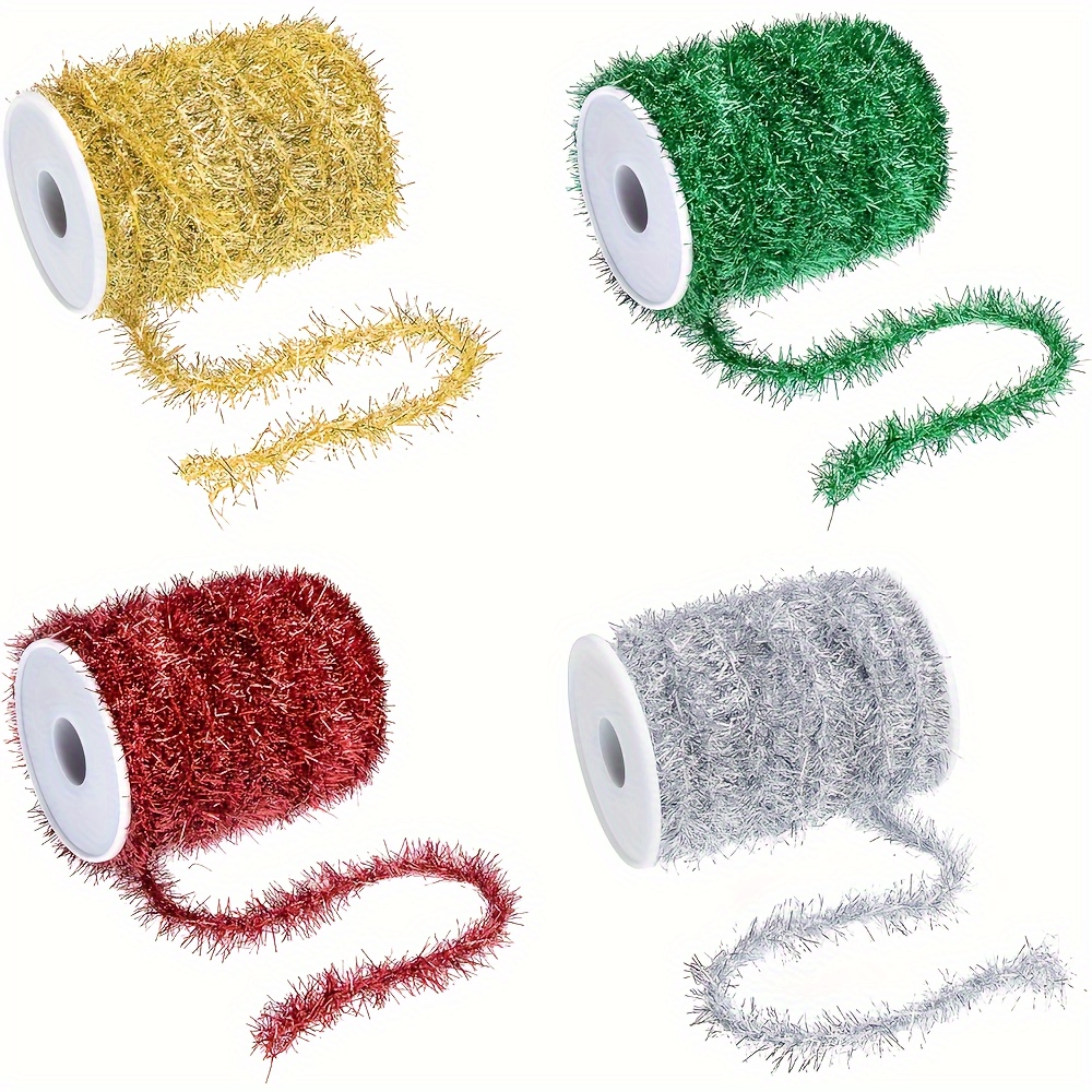 

Festive Christmas Metal Tinsel Garland - , 5m/16.4ft Length, Suitable For Christmas Tree, Birthday Party, Wedding, And Other Holiday Decorations