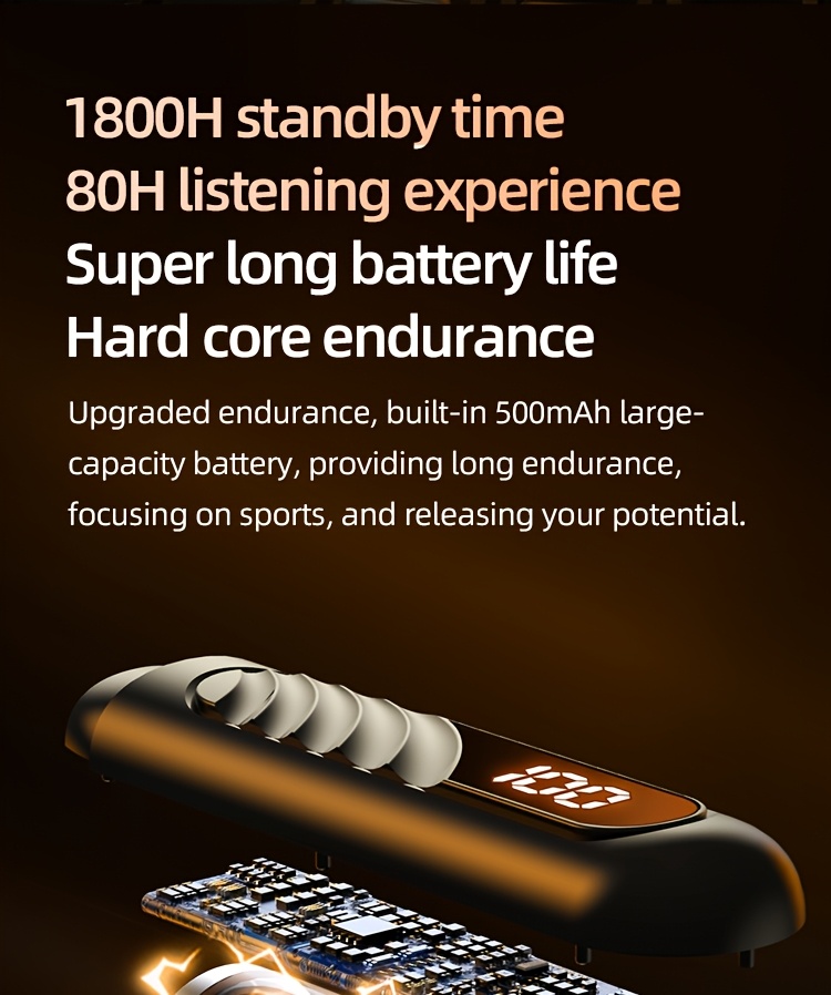 bt 8 wireless earphones sports headphones card insertion   noise cancelling headset hifi music earbuds details 5