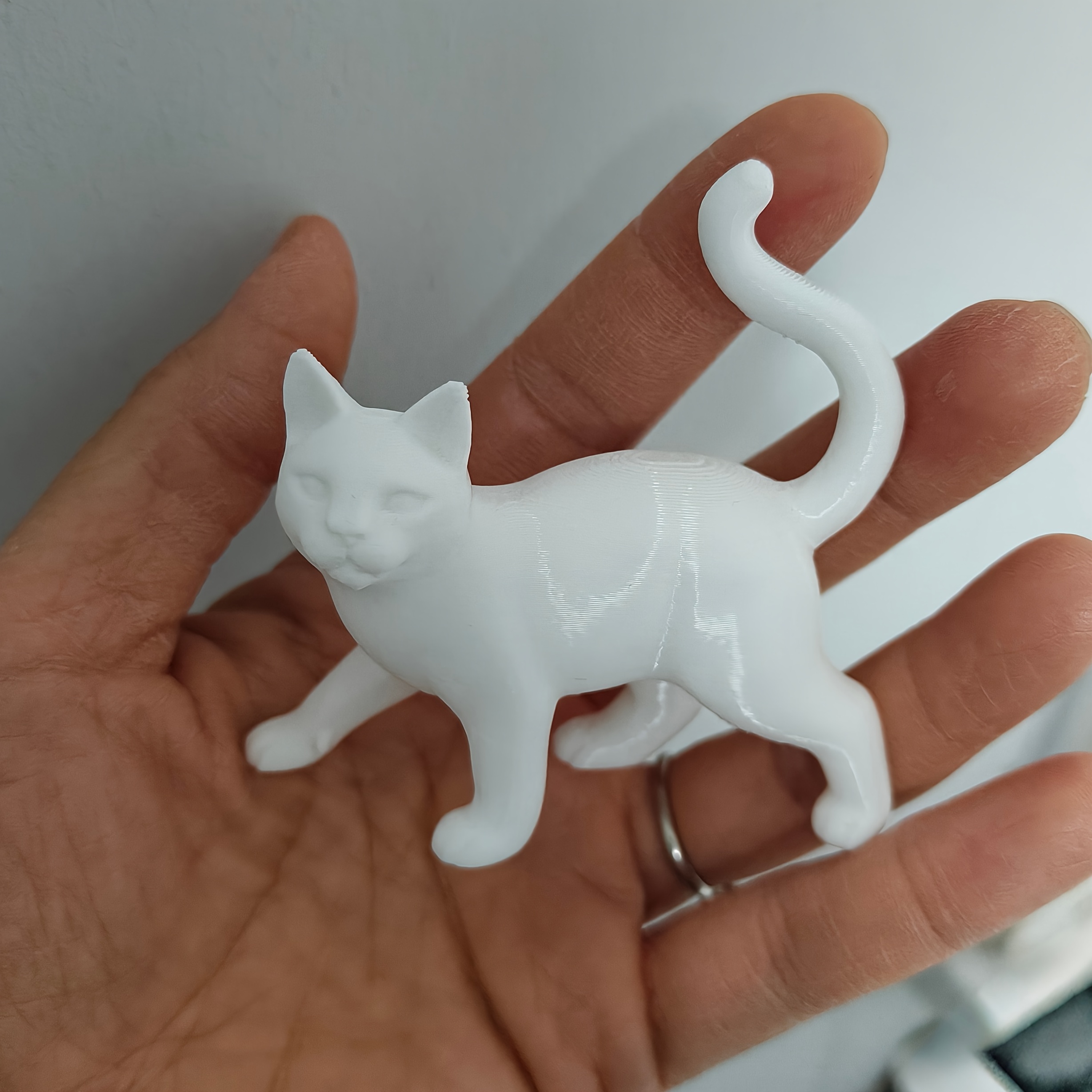 TEMU Statue de Chat - Figurine Mobile de Style Nordique avec de Marche Dynamique, Convient pour la Décoration d'Étagère/Bureau/Couloir, / Ornement de