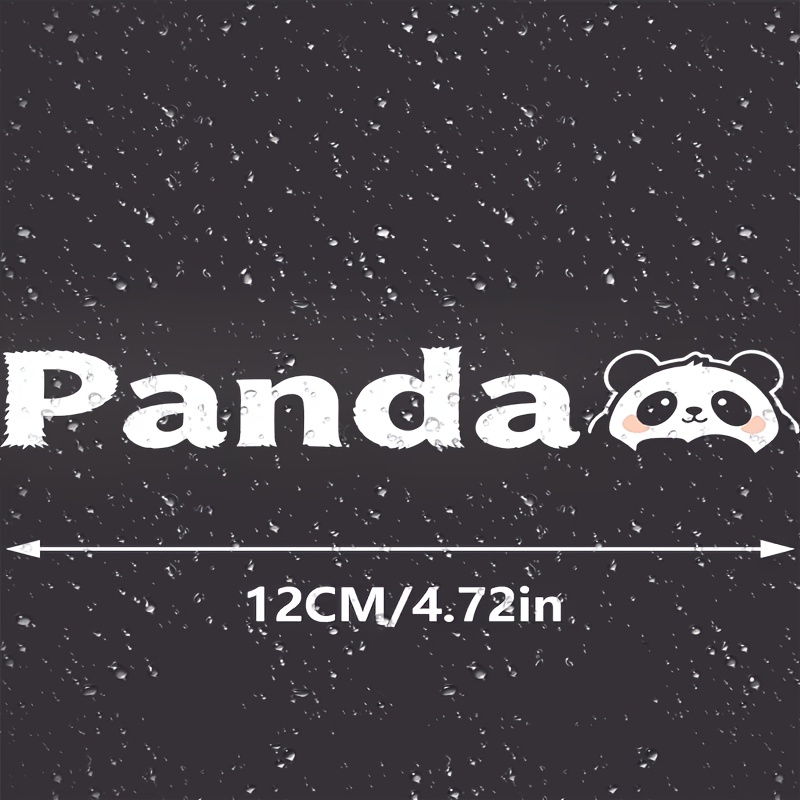 TEMU Adesivo per tergicristallo auto 1 pz con stampa panda cartone animato | Decalcomania decorativa per auto, Copertura antigraffio per , Materiale