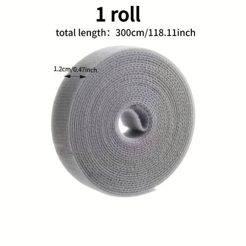 1 roll black gray green 2 rolls cable organizer for organizing and storing data wrapping travel outdoor home cables and wires hook and loop tie down cable ties computer wire fixing clips plant hook and loop fasteners travel data cable organizer