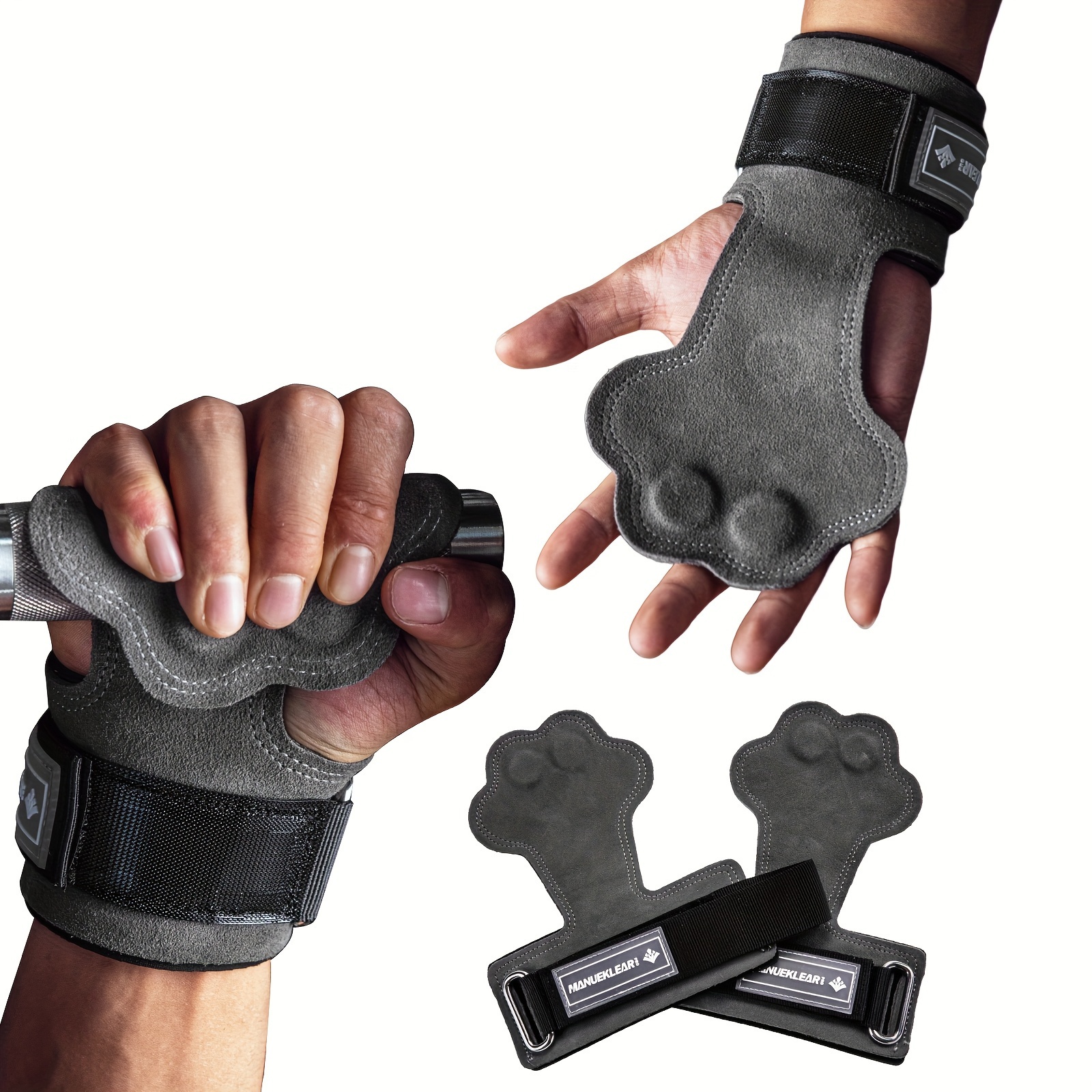 Adjustable Steel Pull Hand Hook Grips Straps Wrist Support - Temu