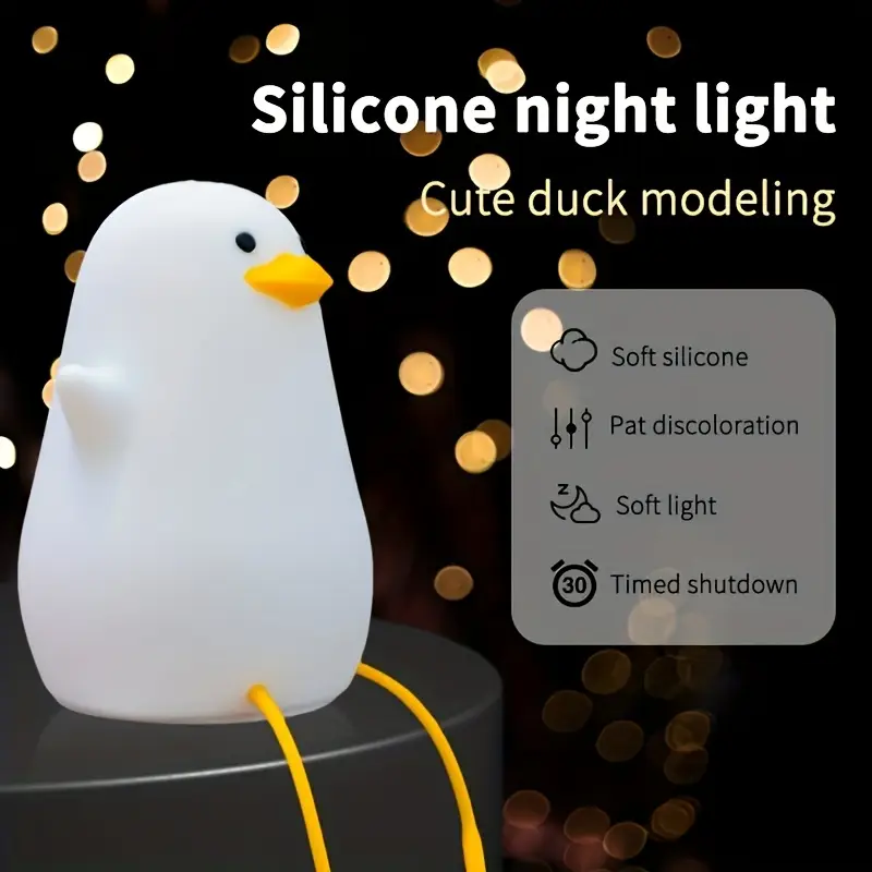 a yellow duck night light a fun yellow that flaps its wings a phone holder a rechargeable night lamp suitable for bedrooms and living rooms a quirky home decoration birthday and easter gifts Product details 7