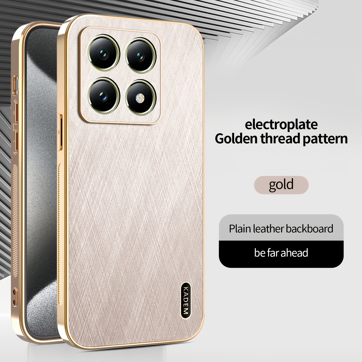 TEMU For Xiaomi 14t, Xiaomi 15t, Xiaomi 15t Pro, Xiaomi 14t Pro, New-end Golden Pattern Mobile Phone Case, Xiaomi Personality Fashion Men And Women