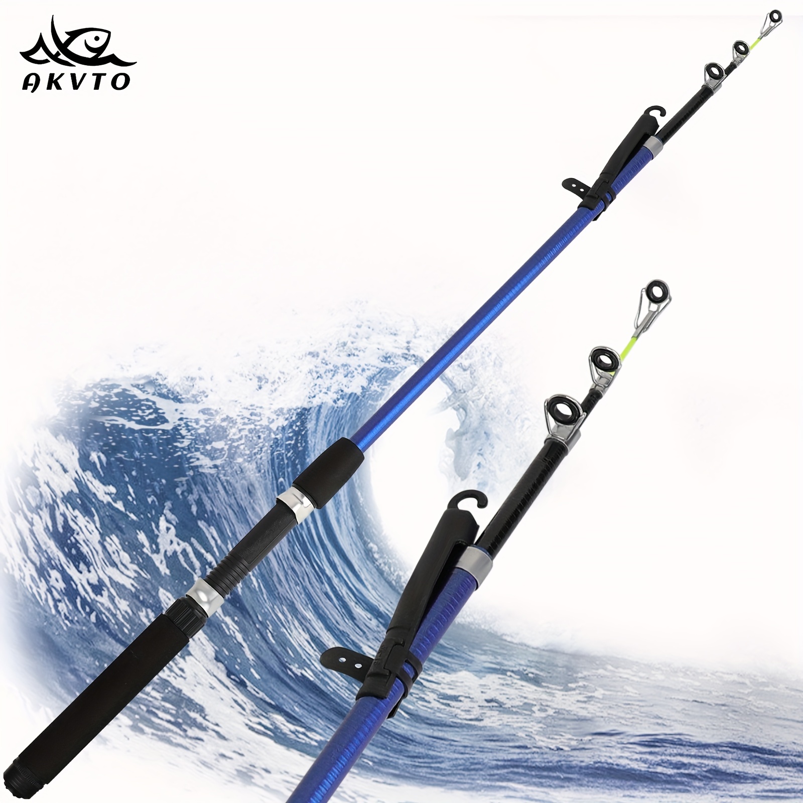 

Akvto Portable Telescopic Fishing Rod - Lightweight, Durable Fiberglass For Freshwater & Saltwater Angling, 5.91ft Extendable Telescopic Fishing Rod Combo Saltwater Fishing Rod And Reel