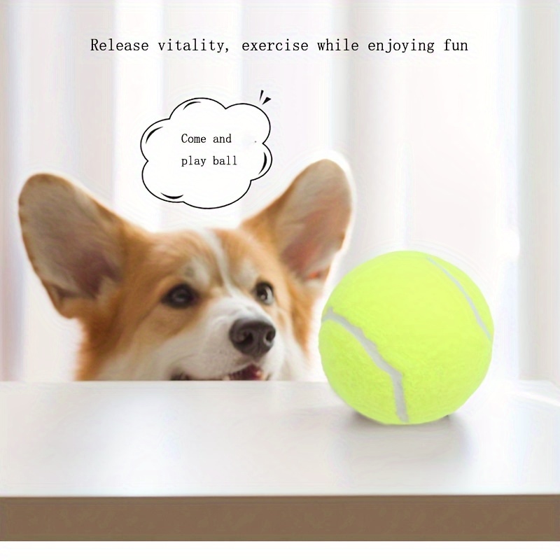 

1/3pcs Durable Elastic Tennis Ball Toy For Dogs For Training And Playtime