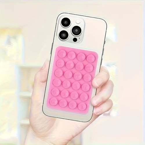 1pc silicone suction cup phone case single sided holder phone additions hands free holder for selfies and videos silicone phone holder for iphone and gift