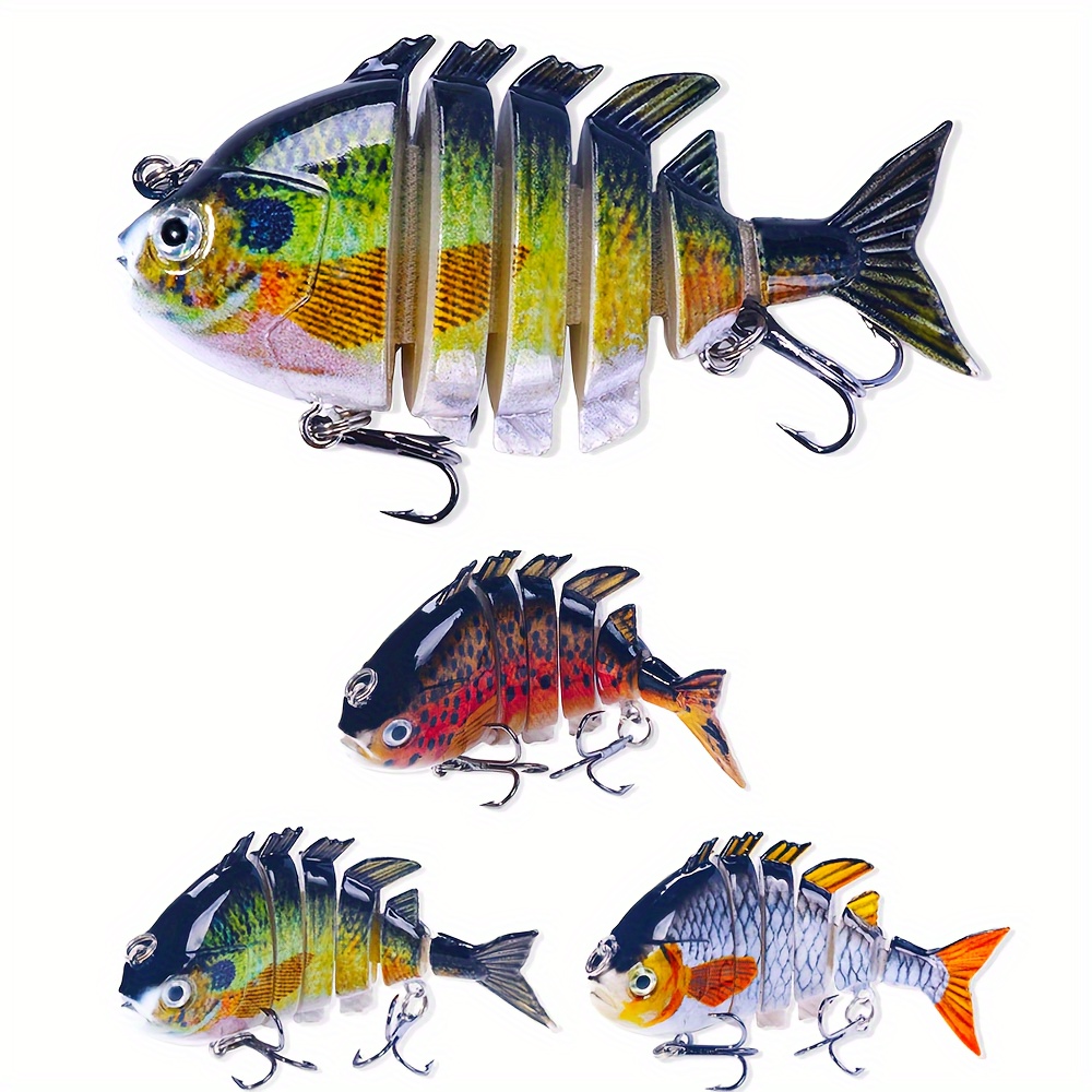 3d Eye Fishing Lure 3 Hooks Hard Bait Freshwater Saltwater - Temu