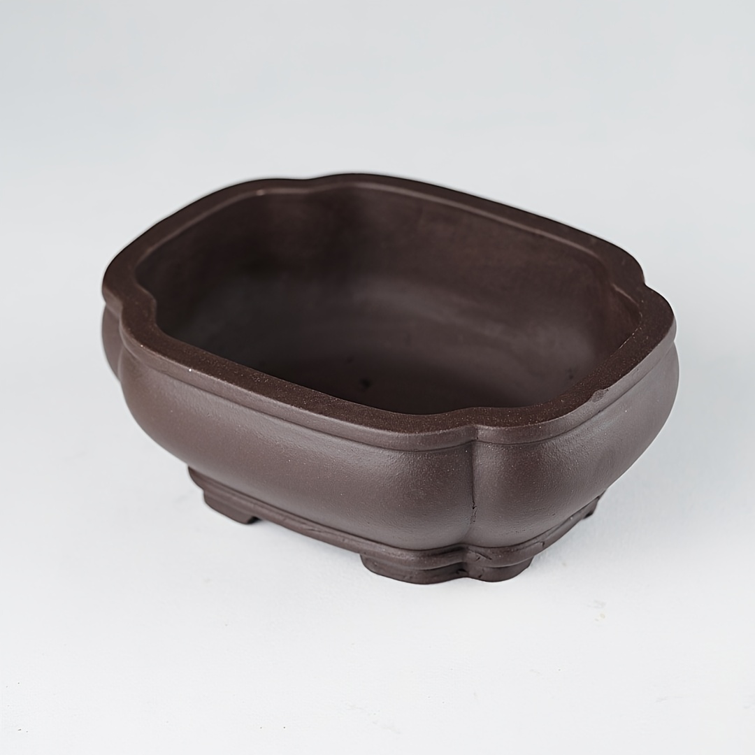 Lila Sand Vintage Topf, Lila Sand Ton Blumentopf, Keramik Grobkeramik  Bonsai Topf mit Abflussloch, Rechteckiger Sukkulenten-Pflanzkbel, Vintage  Handgemachter Miniatur * Topf, Smling Pflanzkbel, fr ...