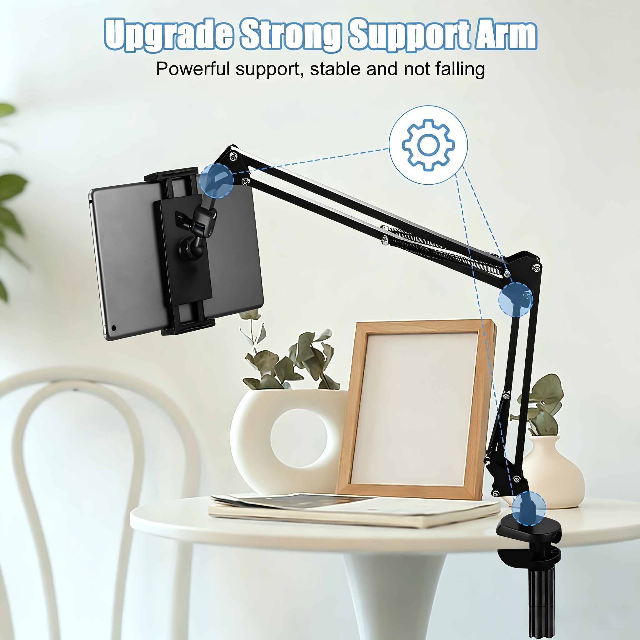 Tablet Mount, 360° Rotating Bed Mount, Bedside Mount, Flexible And Adjustable Long Arm Phone Mount Suitable For Ipads, Tablets, Smartphones, Or Other 4 To 13-inch Screens