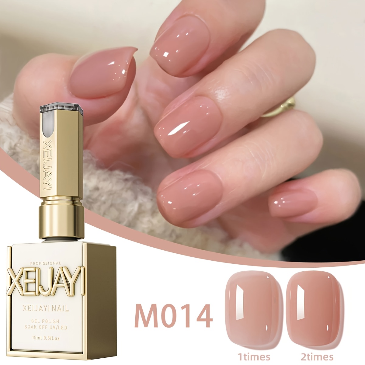 Image of Xeijayi 1pc 15ml New Popular Nail Gel Semi-permanent Nail Art Soaking Led Nail Salon Nail Salon Gel