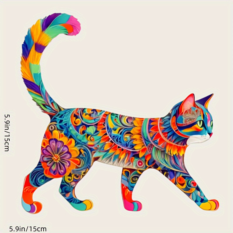 Creative Painted Cat Stickers, Window Stickers, Notebook Stickers, Scratch Resistant Stickers, Motorcycle Stickers, Bumper Suitcase Stickers