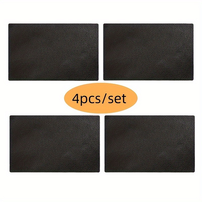 E-shop 4 Stück Kunstleder Reparaturflicken - Selbstklebendes wasserdichtes Kunstleder - Schnelle Reparatur für , Reibungen, Löcher in Kunstledermöbeln,