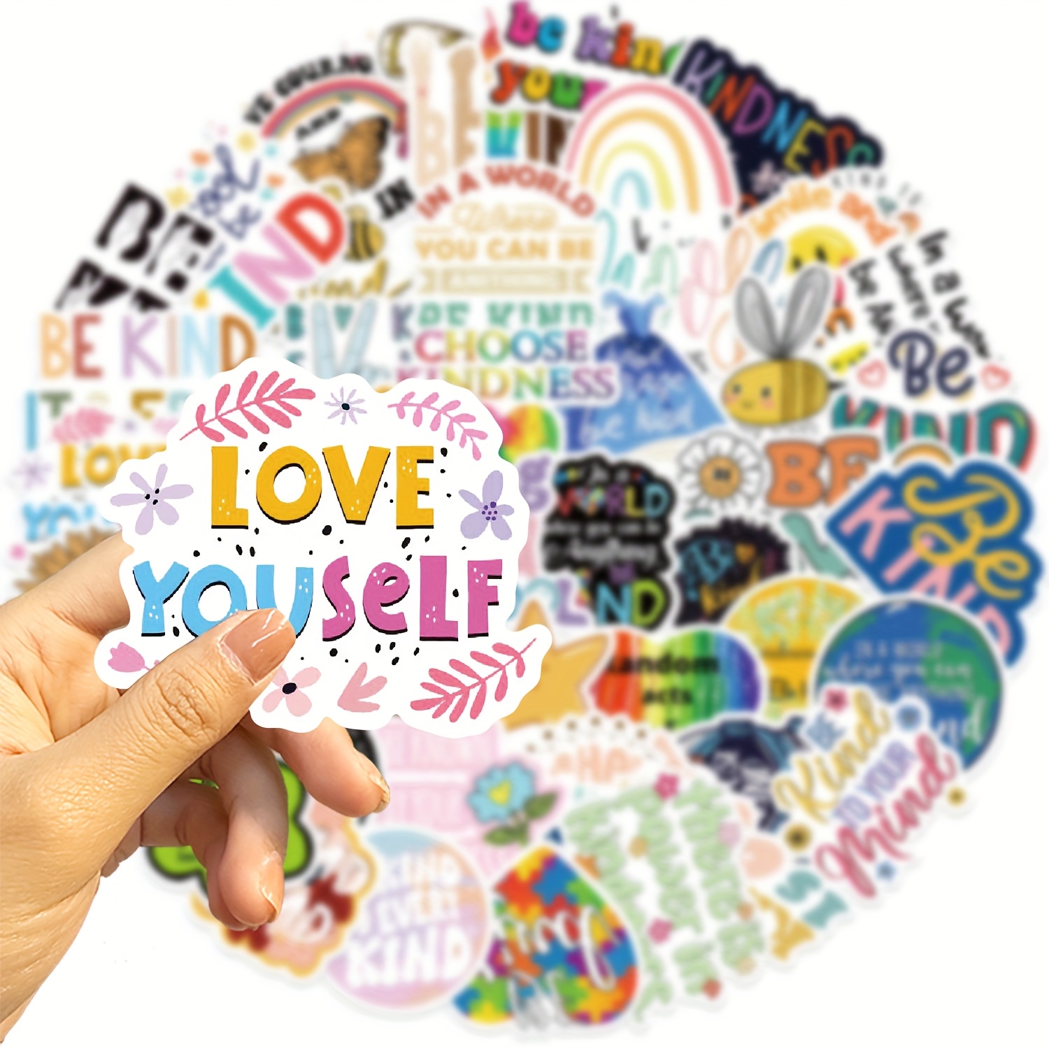 Positive Affirmation Decals 100pcs Positive Affirmation Stickers ...
