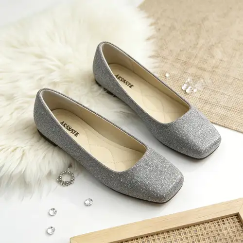 flat silver shoes for women sold on Temu United States flat silver shoes for women sold on Temu United States
