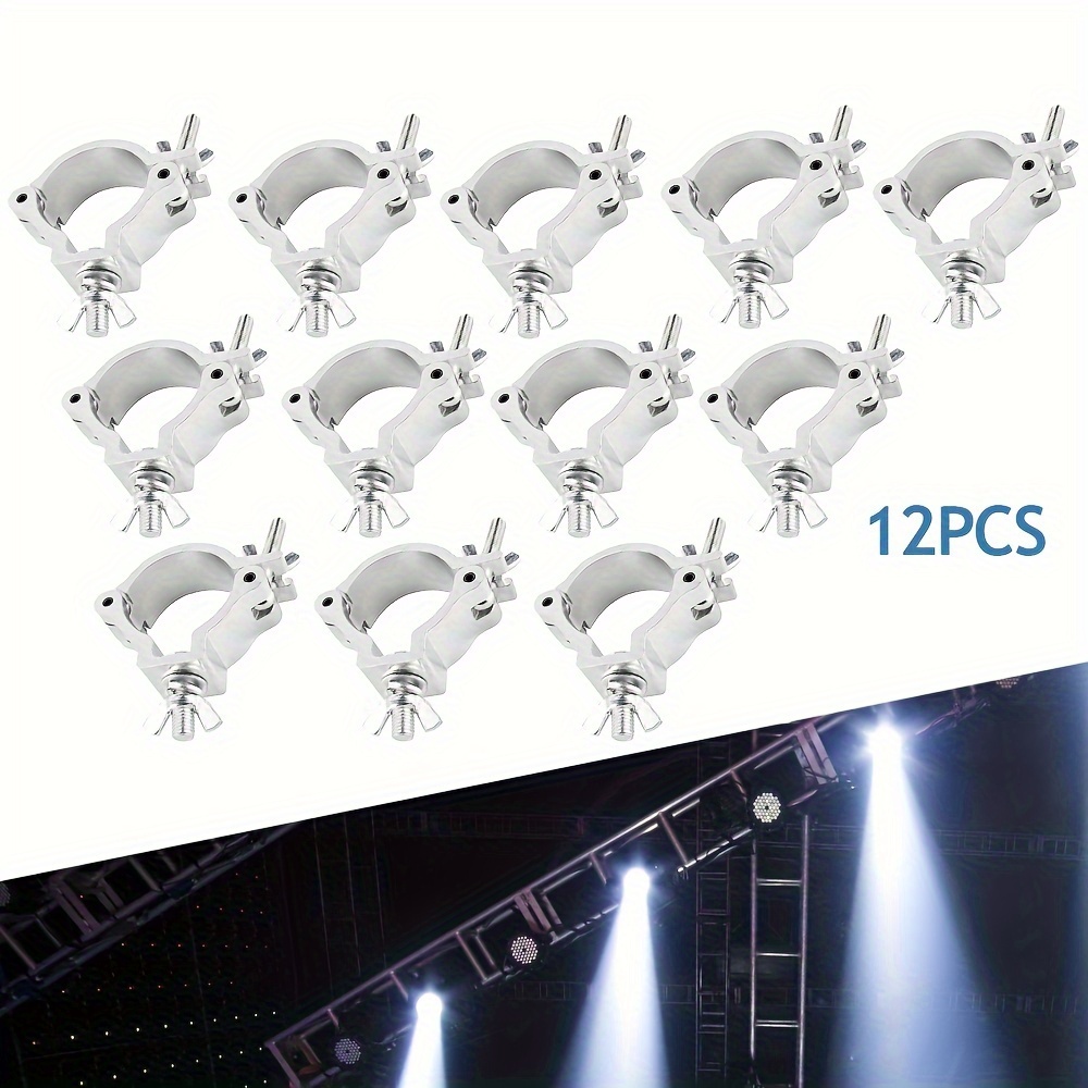 

12pcs Stage Light Clamps Hook For Dj Truss Lighting O Clamp 2inch Aluminum Alloy