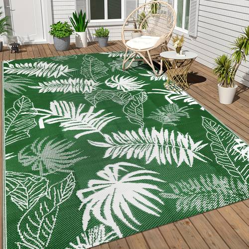 1pc outdoor rug dual sided design lightweight camping mat non slip indoor outdoor patio floor mat foldable plastic woven grass picnic blanket plastic straw garden rugs carpet for backyard rv balcony deck