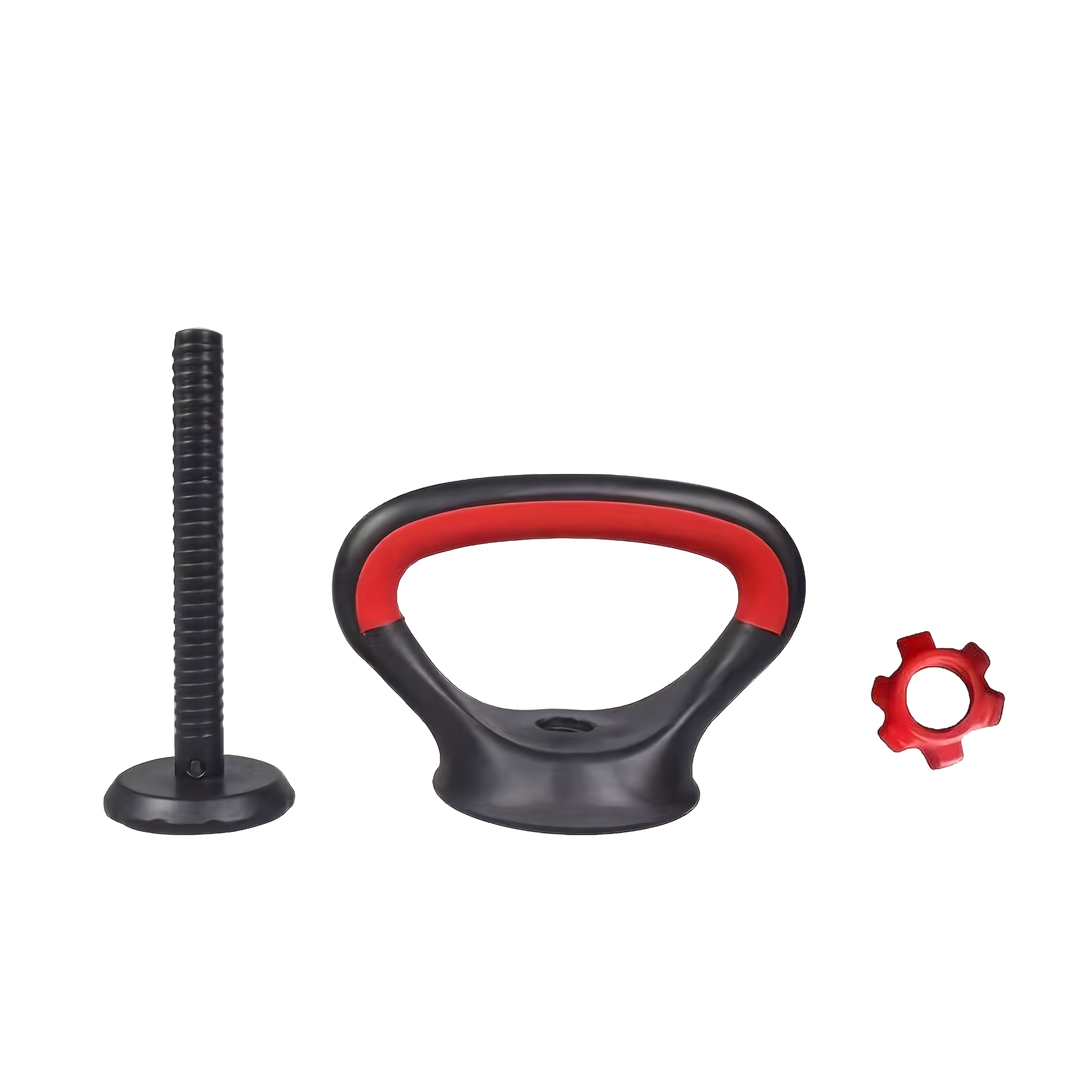TEMU 1-Set Zware Kettlebell Compatibel voor Krachttraining met Antislip Kettlebell, Connectoren, Basis & Moeren - Compleet Kettlebell