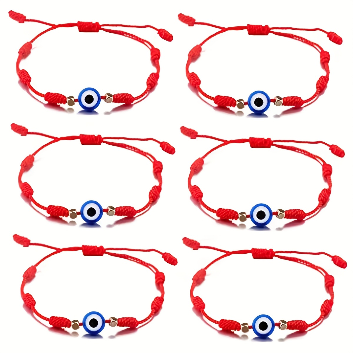 Multi-piece Set, Easy And Elegant, Blue Evil Eye Bracelet, Knot Rope