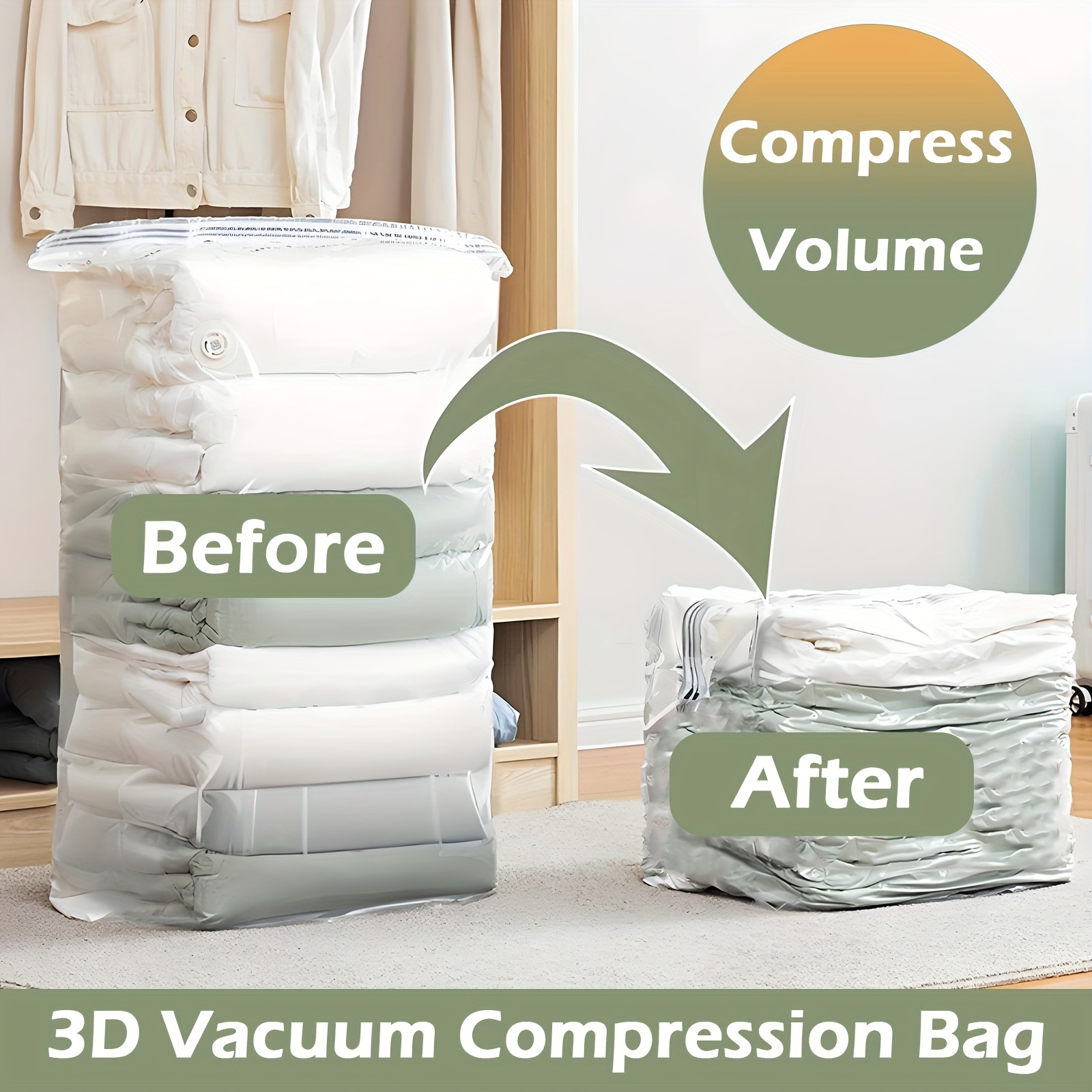 4pcs vacuum storage bags space saver 30x40 inch extra large vacuum - Main Image