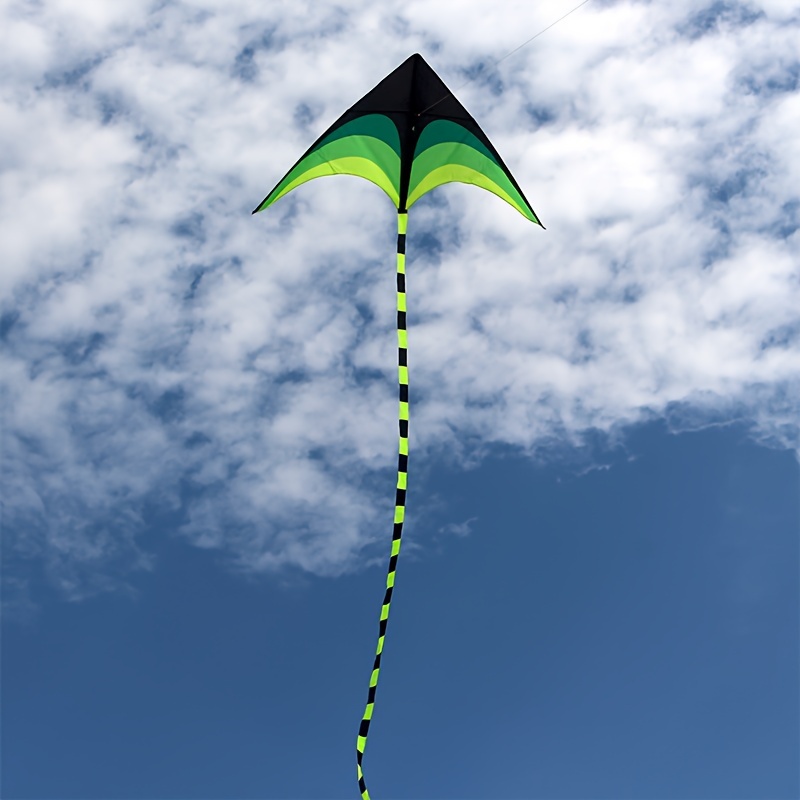 1pc large long tailed kite with gradient color triangular   for outdoor    