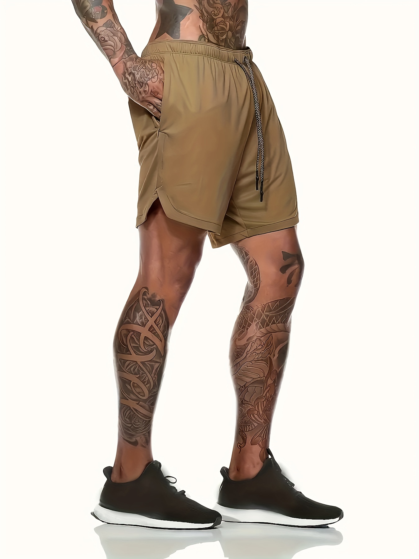 Men'S Fast-Drying Dual-Purpose Athletic Shorts, Ideal for Training And Comfortable Night Runs