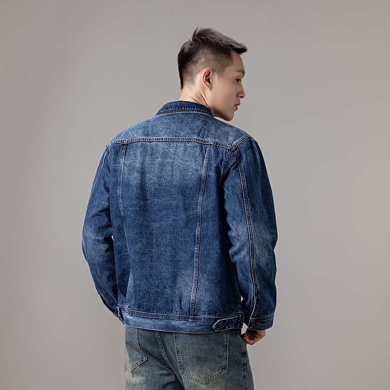 Fashionable Print Denim Jacket Made of Breathable, Durable, And Soft Washed, Perfect for Vacation And Leisure