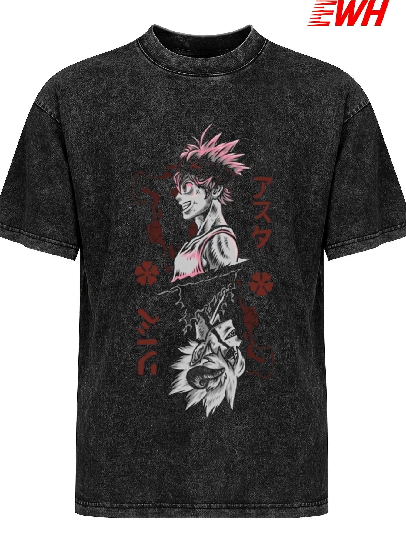 ewhcustom graphic 250gsm 100%cotton streetwear vintage t - Temu