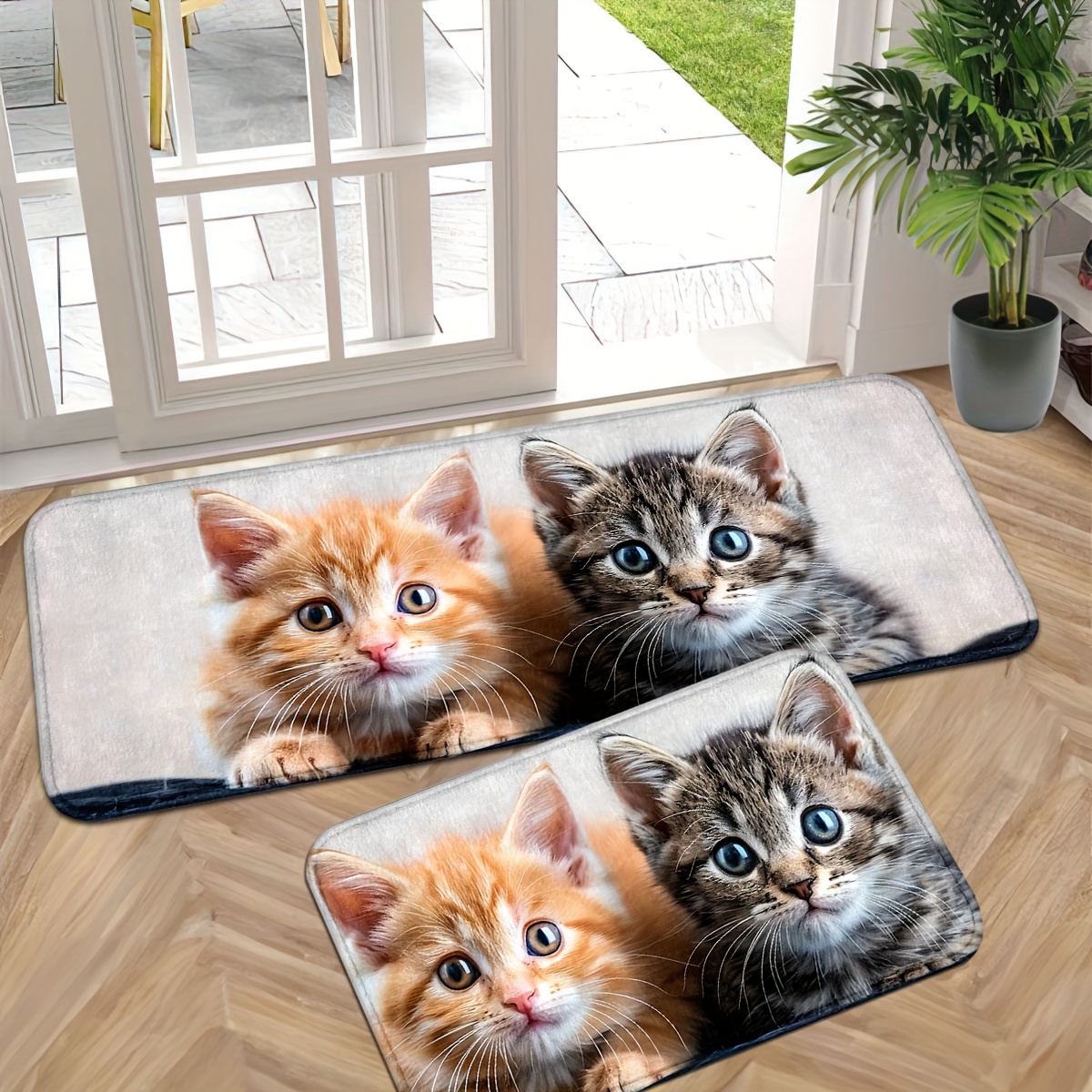 

1/2pcs, Cute Cat Door Mat Indoor Entrance Indoor Door Mats For Entryway Indoor Door Mat Entrance Mat Entry Mat Indoor Front Door Mat Front Door Rugs Indoor Mats For Entryway Indoor Mat Indoor Rugs