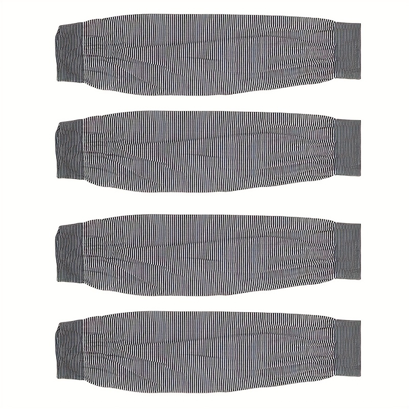 TEMU 4 Largas de Punto Elásticas - Transpirables, Cómodas, Perfectas para el Trabajo, Diseño de Rayas , para el Hogar | Tela Elástica | Tela de