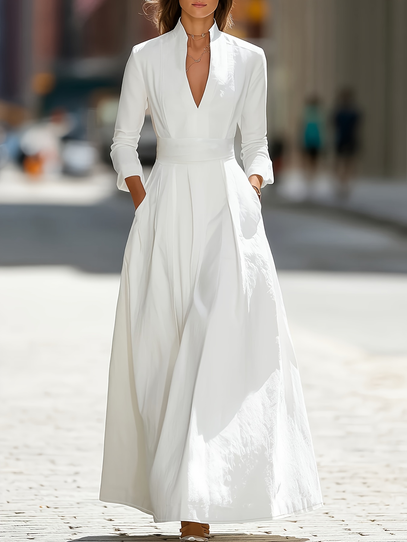 long dresses with pockets sold on Temu United States