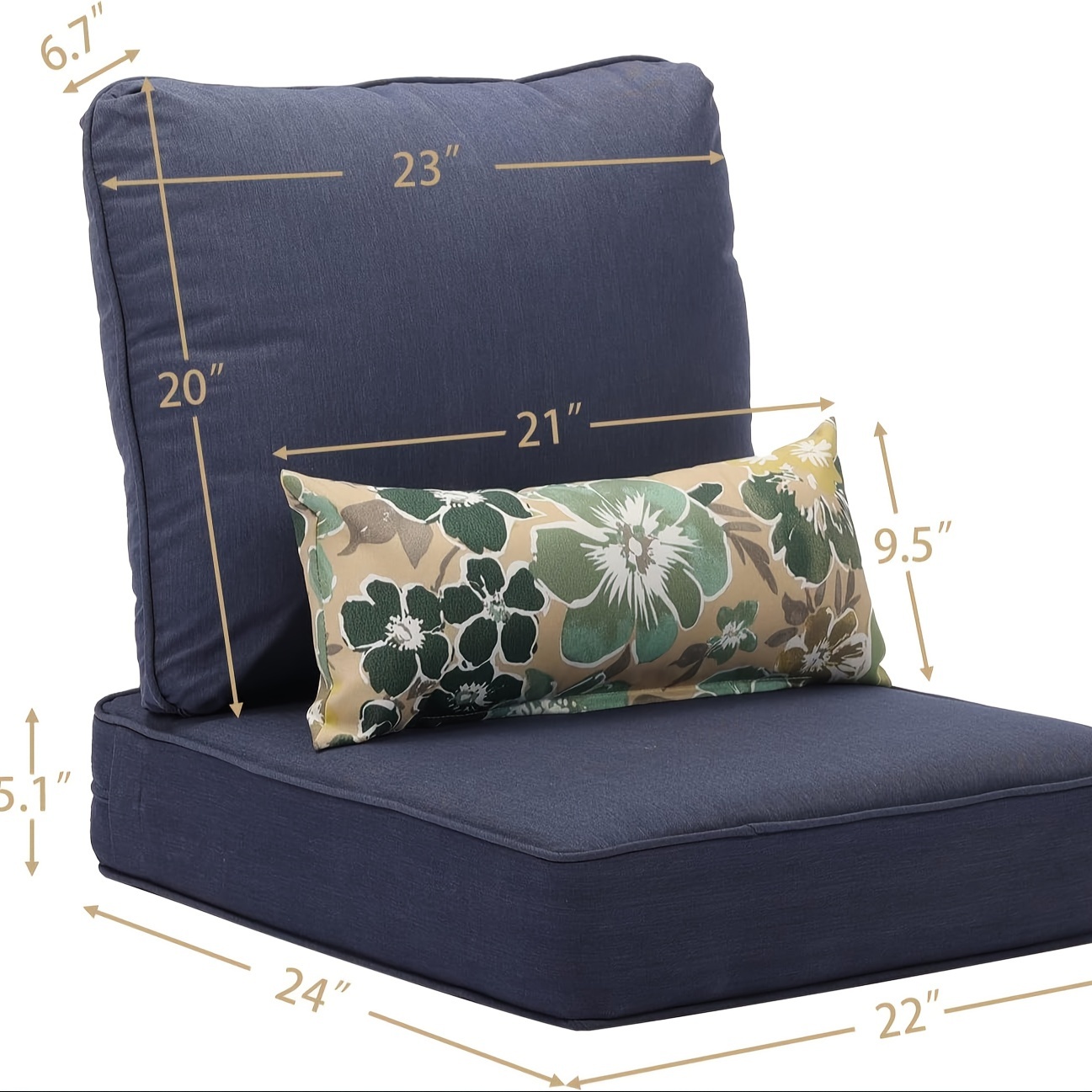 22 x 24 outdoor deep seat chair cushion set Temu