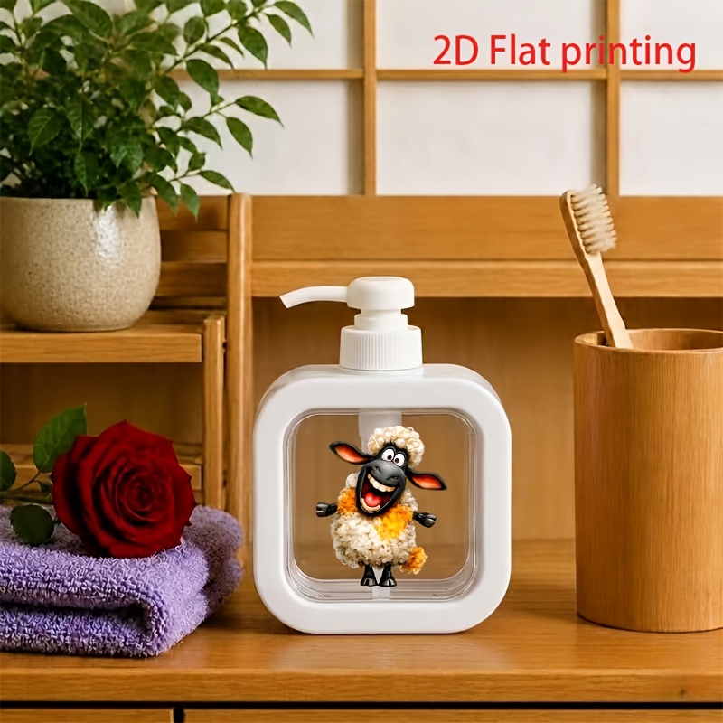 TEMU 1pc, Dimensions: 17.2 X 7.66 Inches × 11 X 4.33 Inches × 5cm X 1.97 Inches. The Soap Dispenser Bottle Is Transparent, -resistant, , Safe, And