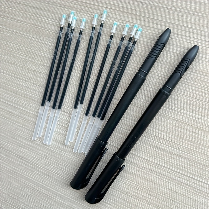 Temu This Set Includes 12 Pens With , Suitable For Calligraphy Practice Books And Tracing Books (Includes 2 Pen Holders And 10 Replacement Refills) --image