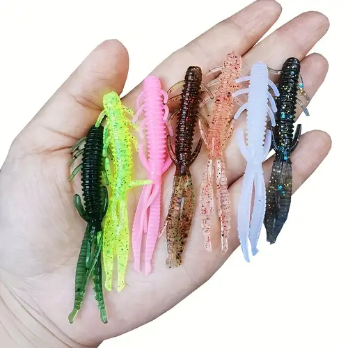 Shenmo Pre-Rigged Crayfish Soft Lures With Hook, Premium Durable Tpe Shrimp Fishing Lures For Freshwater Or Saltwater, Bass Fishing Jigs For Trout Cra