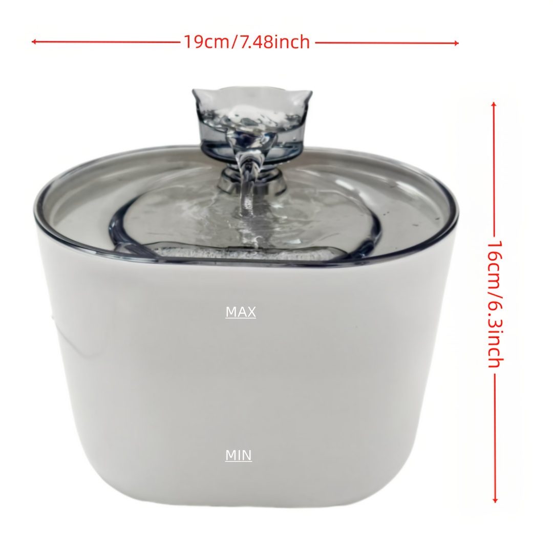 Image of 74.39 Oz/2.2 , Water Dispenser Intelligent Pet Fountain Water Dispenser Automatic Circulation And Filtration, Universal Machine For Cats And Dogs, Without Battery