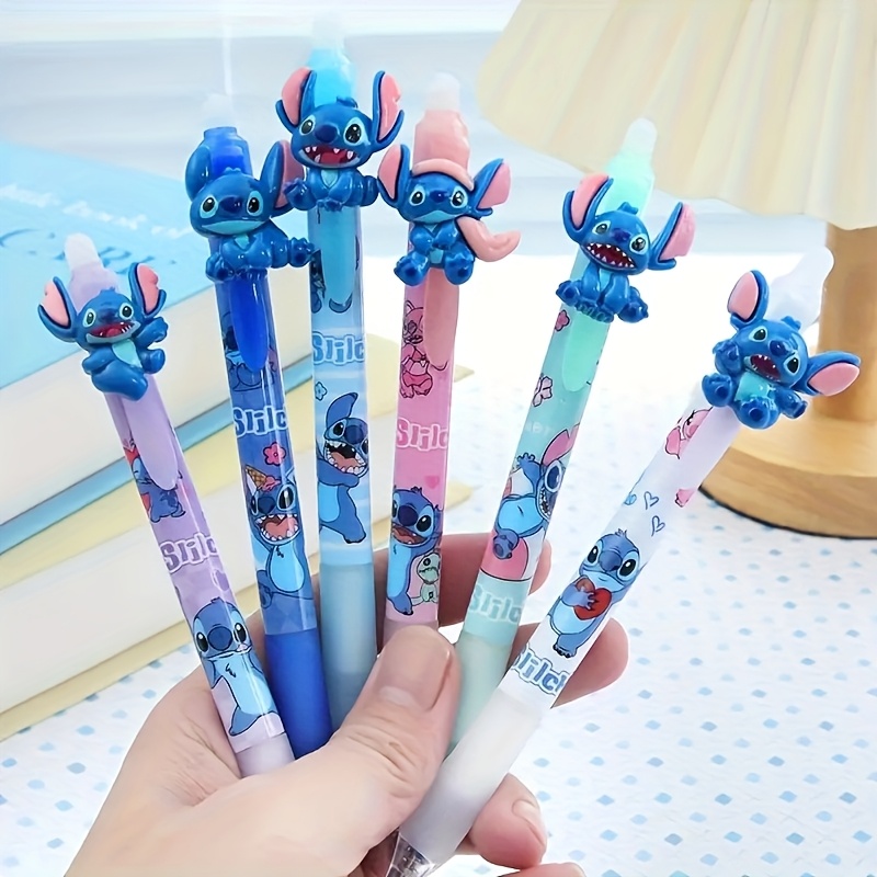 TEMU 6 Penne Cancellabili Disney Stitch, Penne da Scrivere per Ufficio