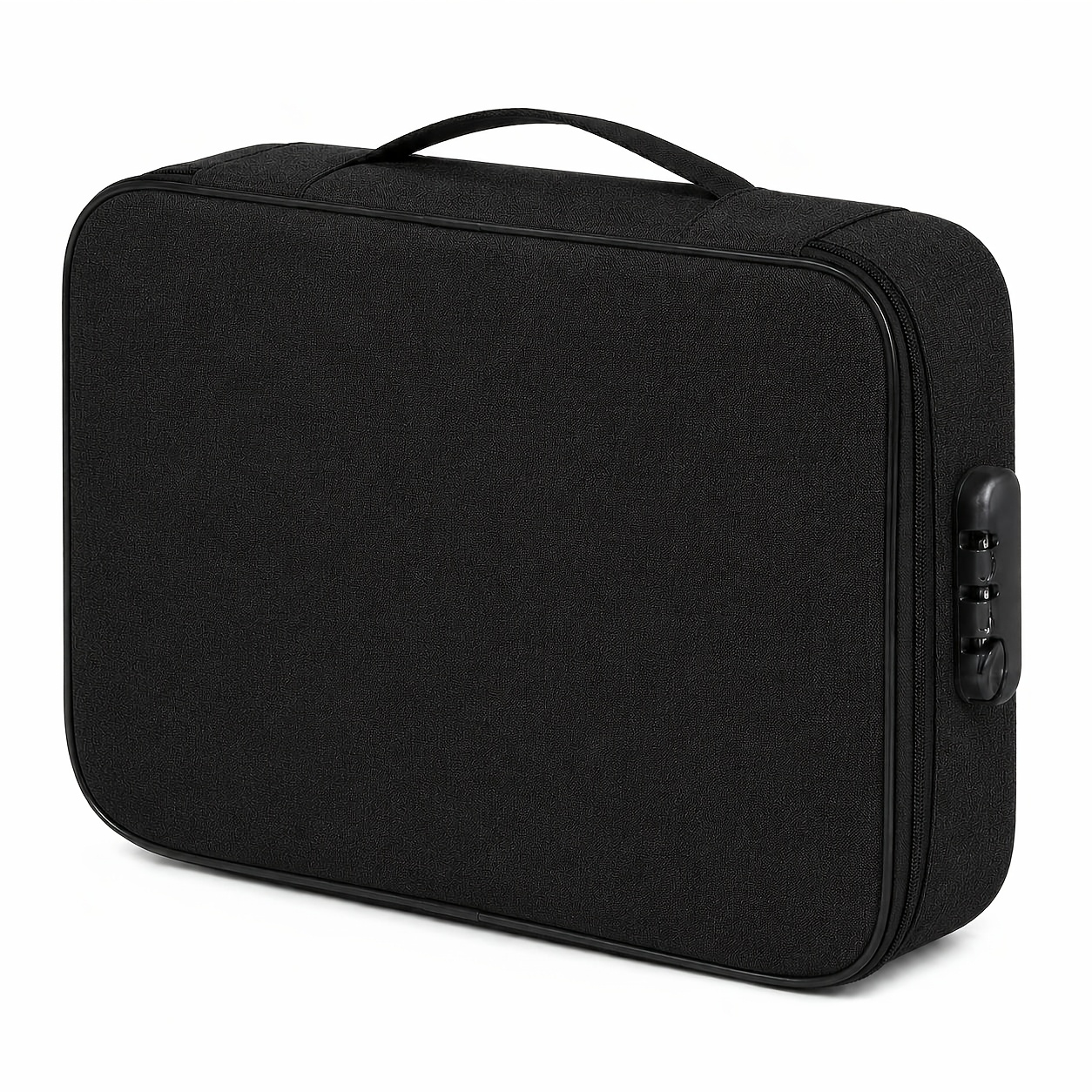 TEMU Stylish Laptop Bag/briefcase (featuring A 3-digit Combination Lock And Lined Interior); Laptop And Document Organizer (portable With Handle);