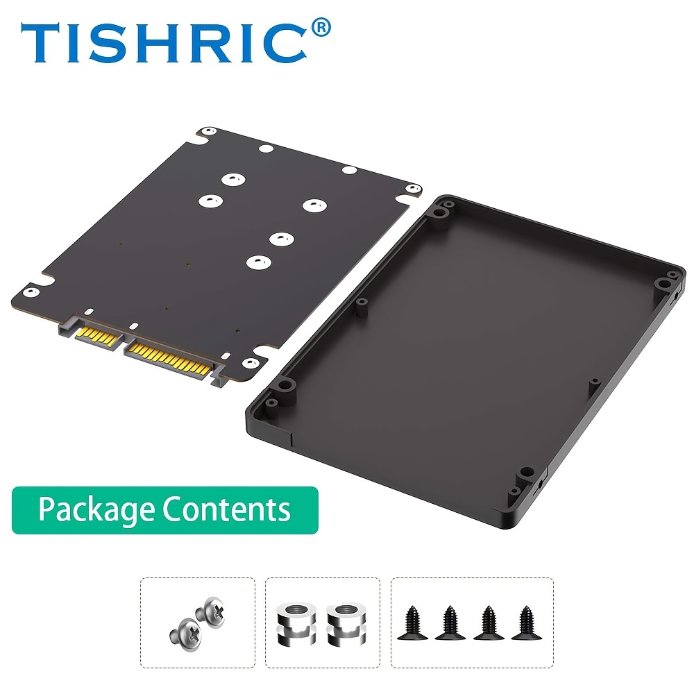 

Adaptateur TISHRIC .2 B & M Key SSD SATA III 2.5" Boîtier - de Données de 6Gbps