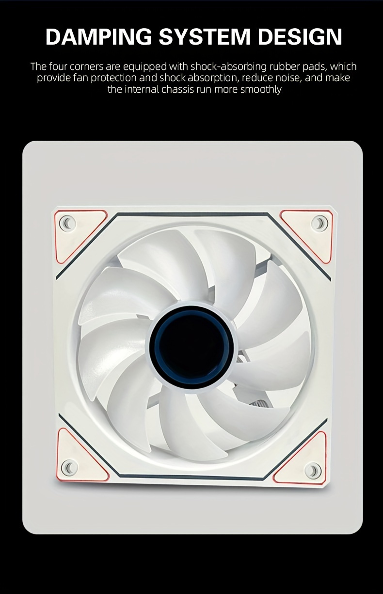 prism 4 pro case cooling fan pwm for smart temperature control with argb lighting compatible with servers details 6