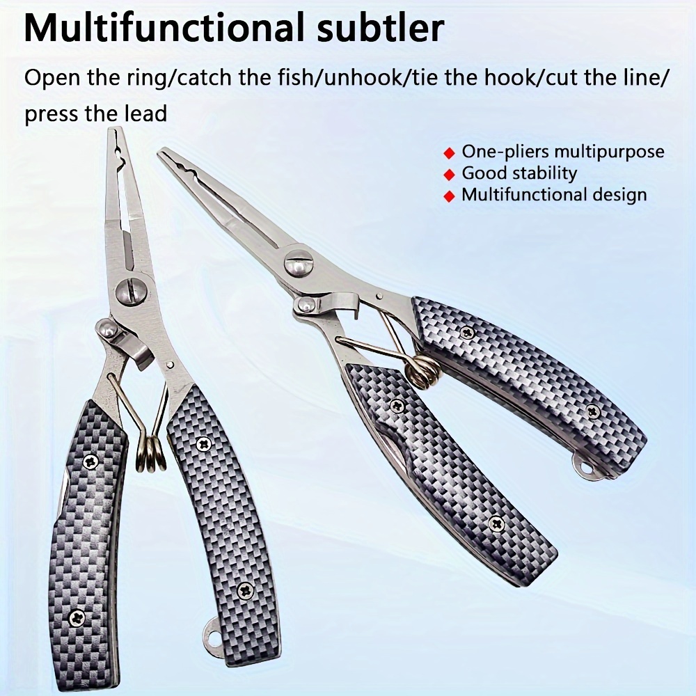 Stainless Steel Bent Nose Fishing Pliers Fishing Line Cutter